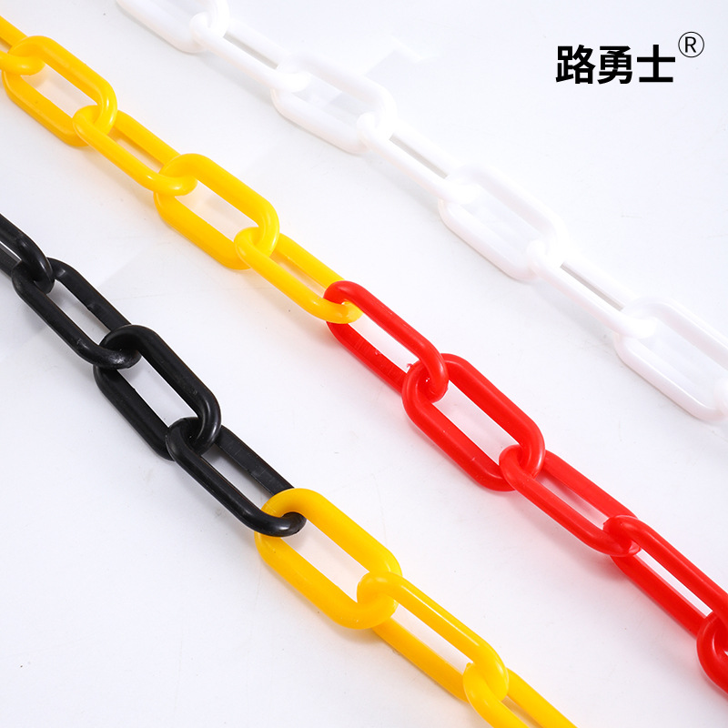Roadside Parking Red and White Warning Chain Road Traffic Safety Protection Isolation Chain Prohibited Passage Connecting Chain