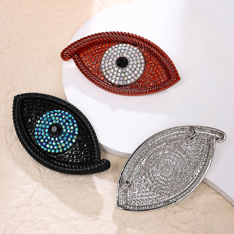 20g Weight Corsage, Brooches Classification Street Occasion Alloy Material Devil's Eye, Eye, Eye Pattern Women's Gender Original Design, Retro Style Original Design Retro Pin Devil's Eye Eye Eye Alloy Women's Corsage Brooches 7