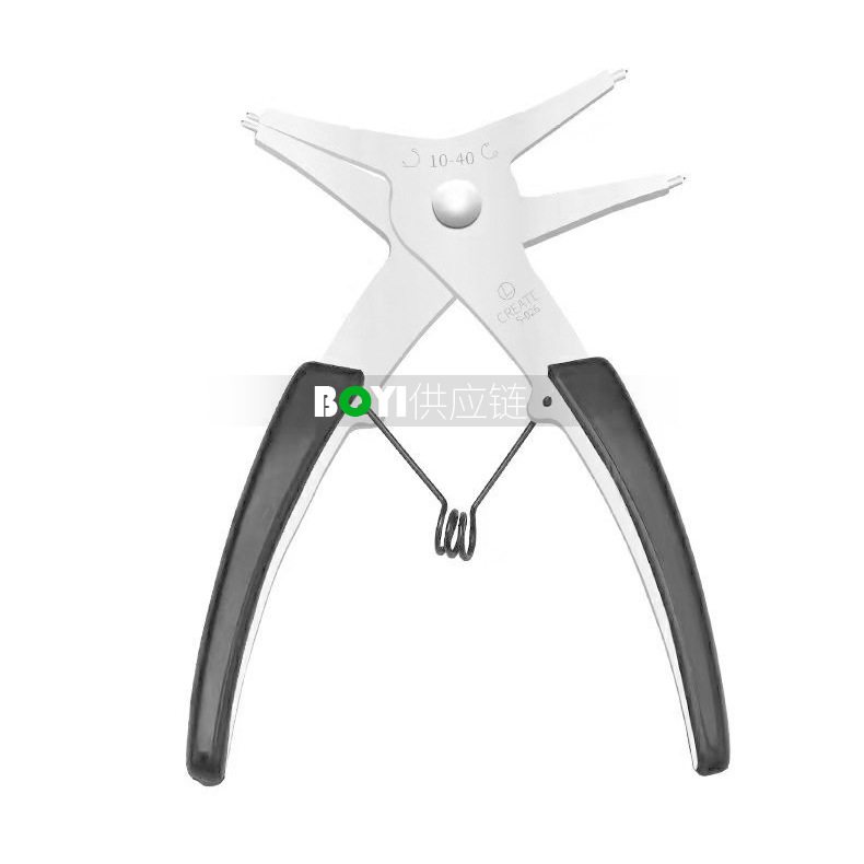 二合一卡簧钳挡圈钳弹簧卡簧拆装内卡外卡二合一精品合金钢卡钳