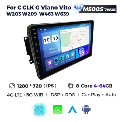 W639 Android large screen | DVD Navigation - m500s-464-eight-core-netcom-7862