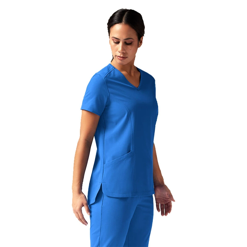 Set, doctor uniform, elastic quick dry nurse uniform for work, for beauty salons
