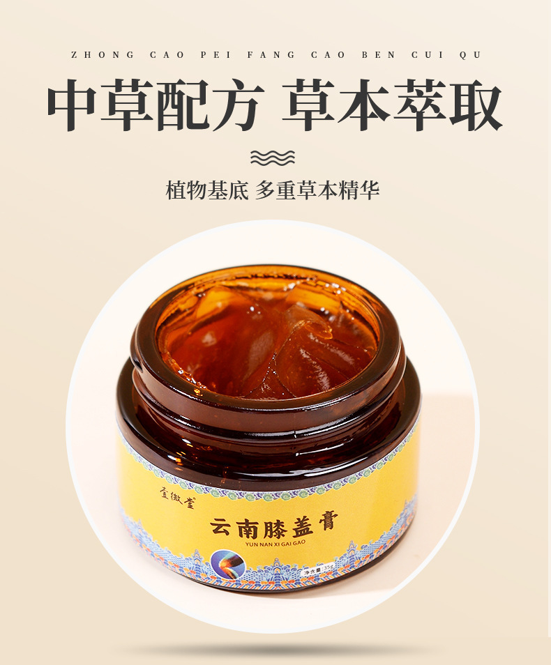 Authentic Yunnan Knee Pain Relief Ointment, Knee Ointment, Knee Meniscus Synovial Membrane Ointment, Cervical Spine, Lumbar Spine, Knee Health Care Ointment detail image