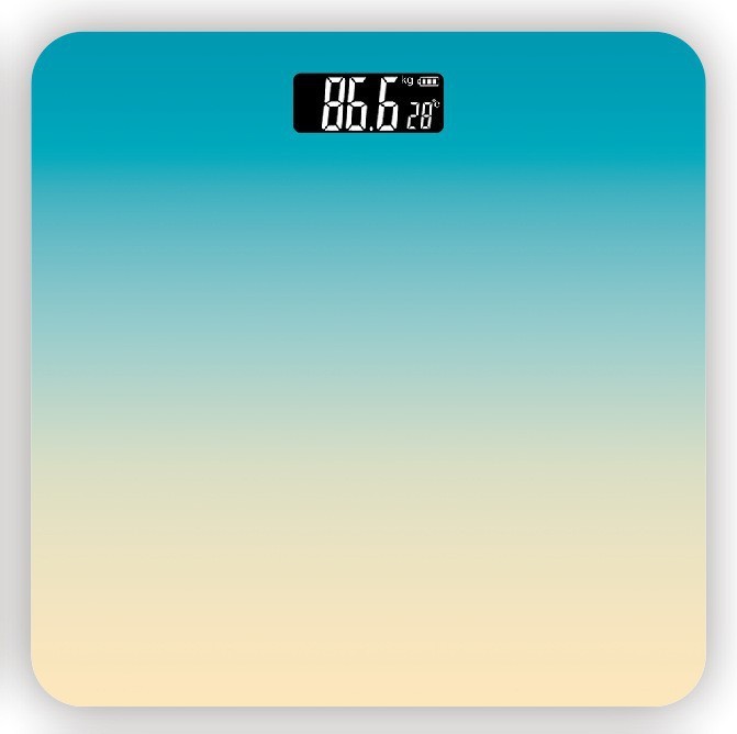 批发电子秤健康体重秤渐变人体秤称体重秤家用秤跨境外贸简约秤称