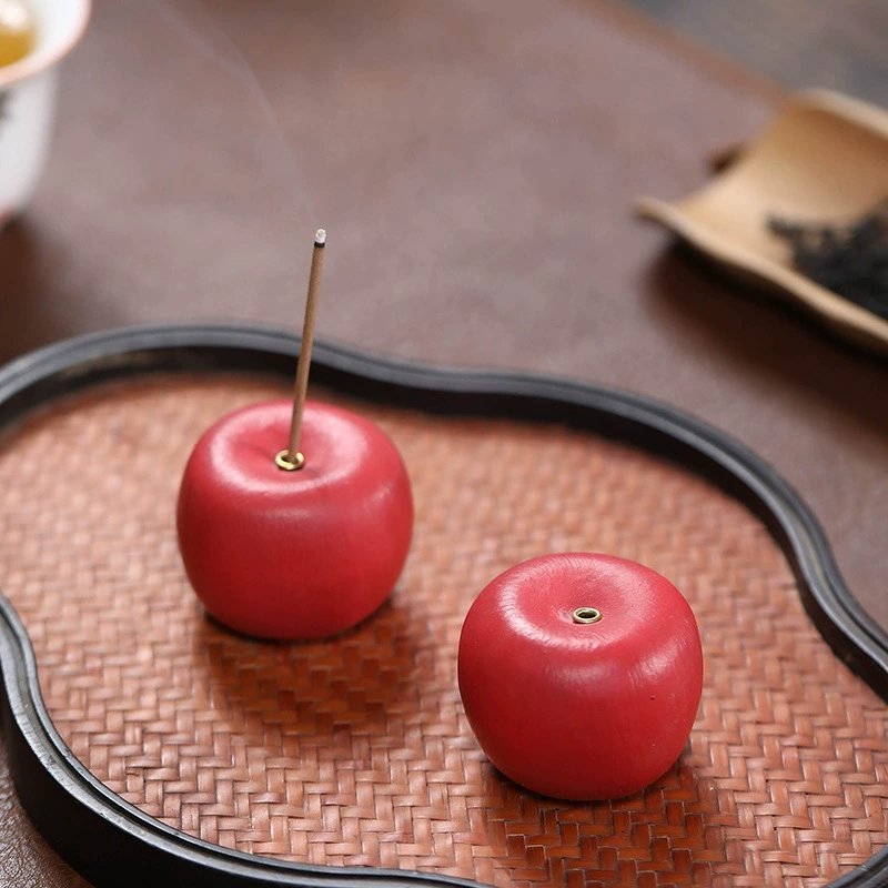 Китайский фиолетовый глиняный чайный питомец persimmon аромат, украшения, ручная работа, линейная благовония, гранат, апельсин, яблоко, скульптура чайного набора аксессуар к чайному столу