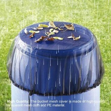 户外雨桶网罩 水桶虫网罩 水箱筛网保护罩雨桶过滤网保护套厂家