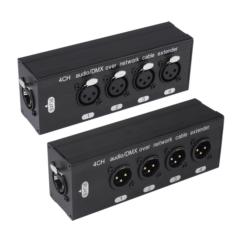 Cross-Border Hot-Selling Four-In and Four-Out Rj45 Network Cable Extension 4-Way Xlr Male to Female Extender Cross-Border Hot-Selling Four-In and Four-Out Rj45 Network Cable Extension 4-Way Xlr Male to Female Extender