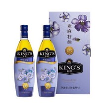 金龙鱼KING‘s亚麻籽油礼盒团购批发一件代发