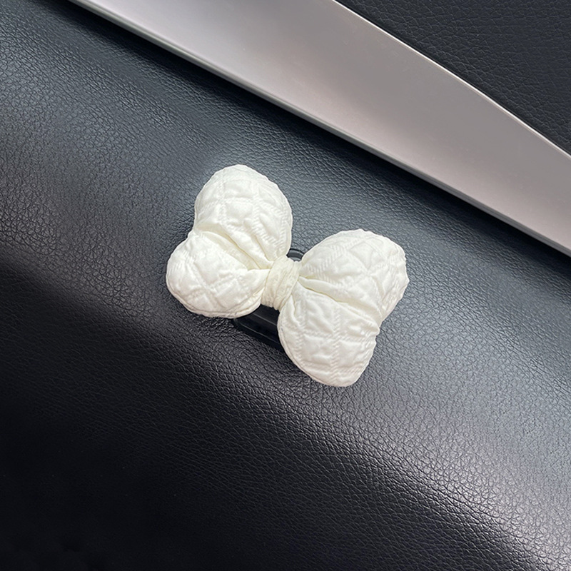 Lindas decoraciones de coche con lazo, ganchos adhesivos creativos en el coche, suministros creativos para el coche para mujeres