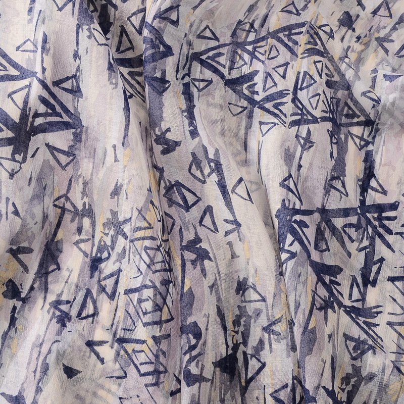 Fresco creativo púrpura mano pintura impresión borla bufanda de algodón y lino sensación bufanda viaje foto decoración anti-chal