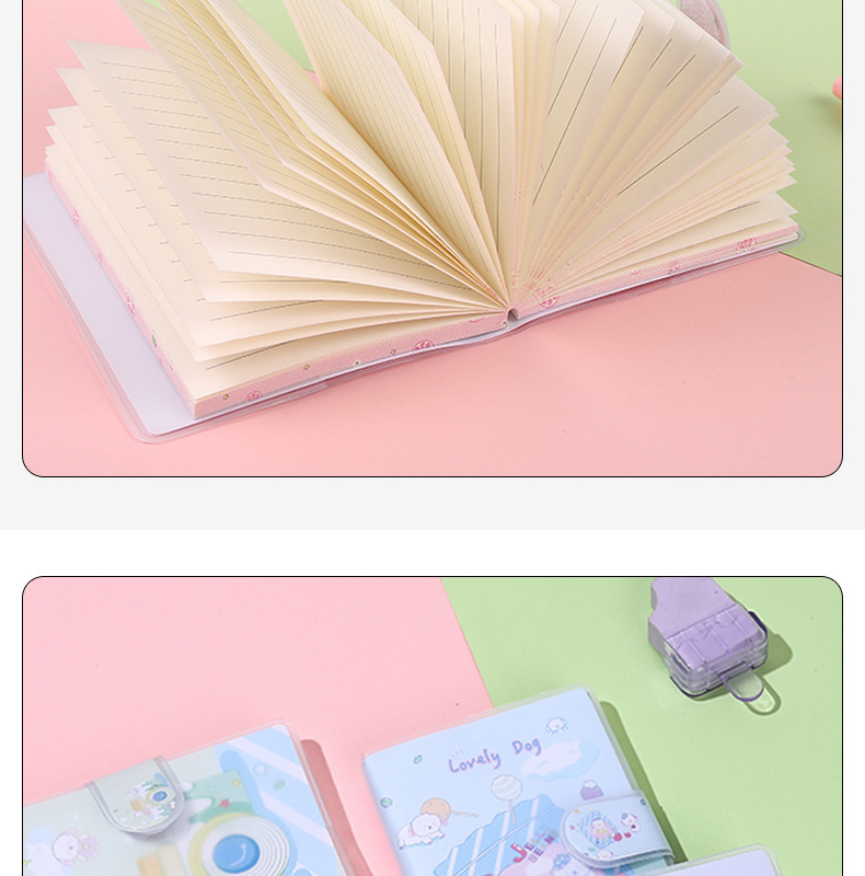 Cute Cartoon Mini Portable Pockets A7 Buckle Notebook Wholesale display picture 1