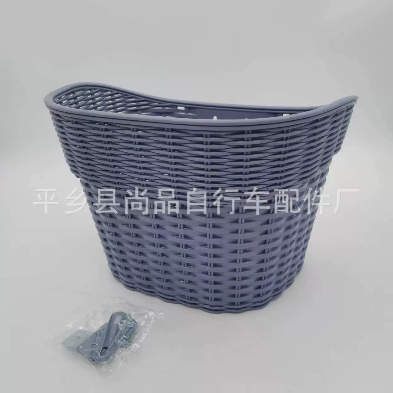 自行车车筐 童车车筐 小原包车篮 菜篮子 车篓 加厚仿编制车筐050