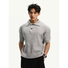 �ļ���ɫ�黨��֯ Polo ���ж����������������������������