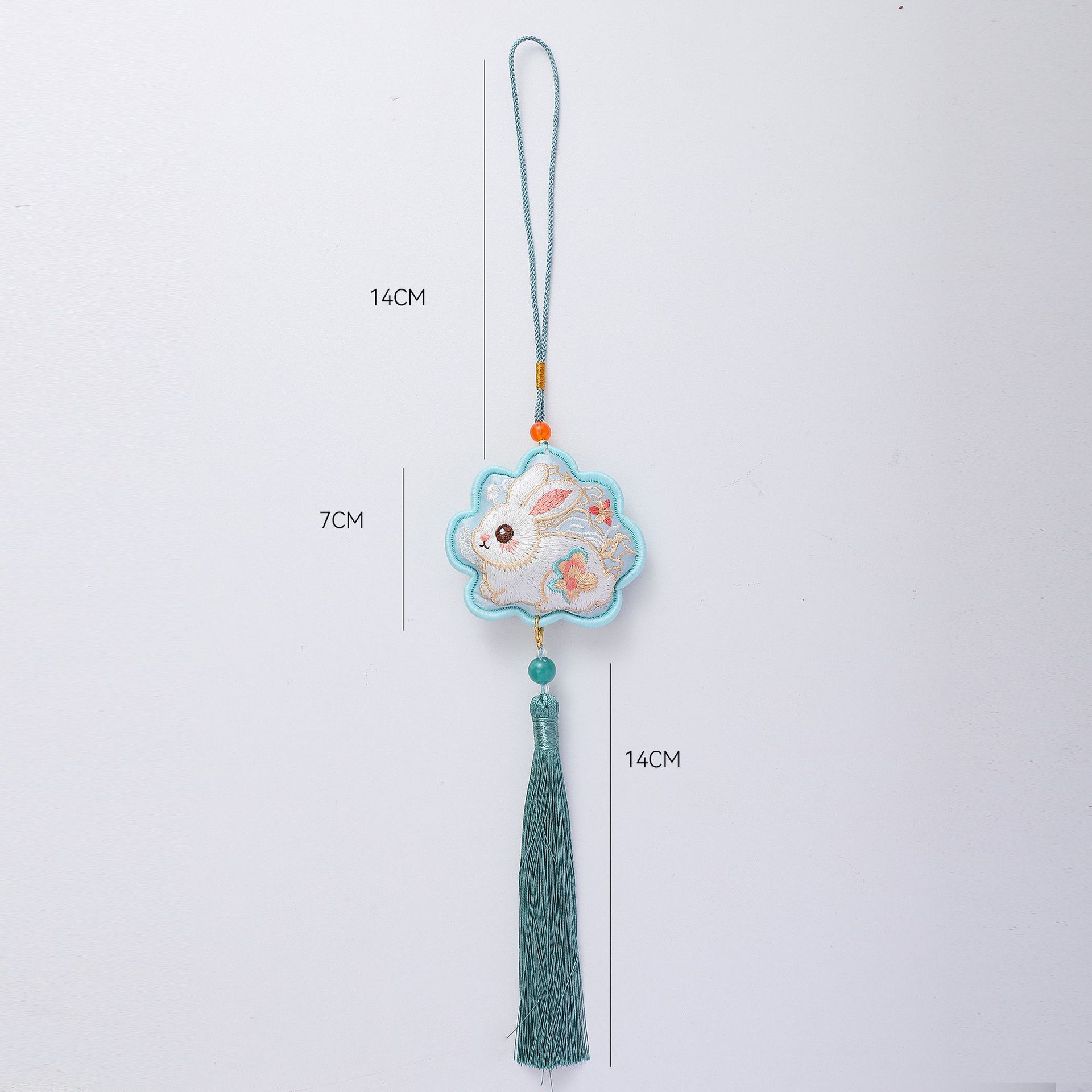 Nuevo medio otoño luna conejo colgante de bordilla decoración caja de regalo embalaje DIY materiales de florista