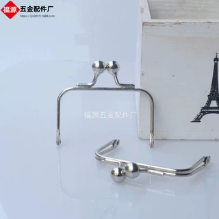 7cm方形铁线口金 迷你DIY材料包配件批发 普通电镀