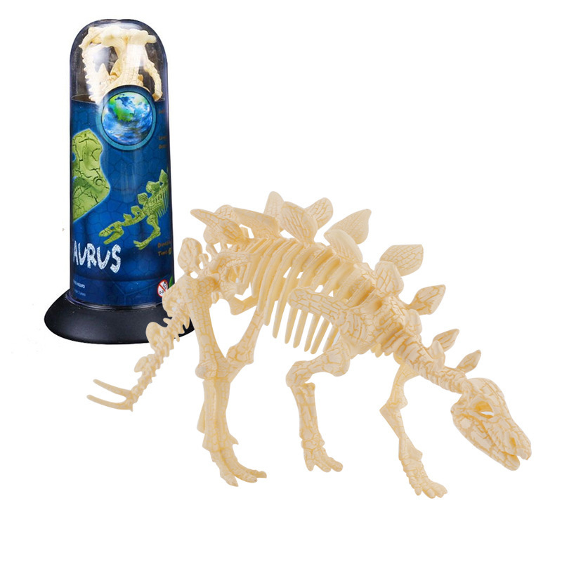 Transfronterizos de venta caliente simulación sólida modelo de cráneo de dinosaurio estático T. rex Velociraptor esqueleto arqueológico juguetes para niños