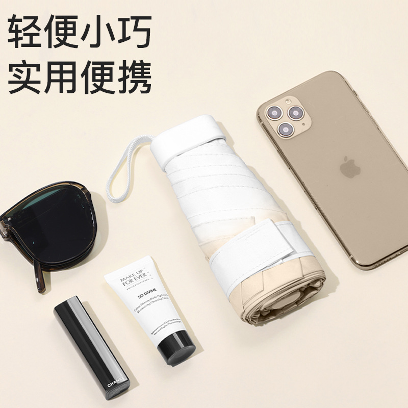 Card holder, capsule, umbrella, cards solar-powered, gradient, sun protection