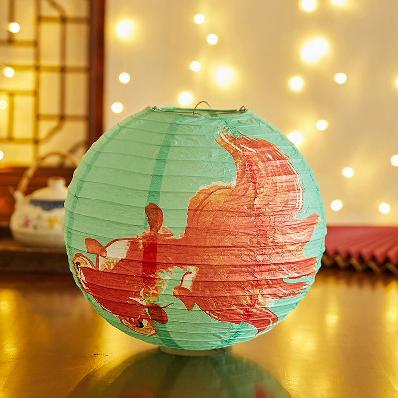 2025 New Style Fortune Mid-Autumn Festival National Style Lanterns National Day Decoration Handmade Lanterns Shopping Mall Window Spring Festival Lanterns