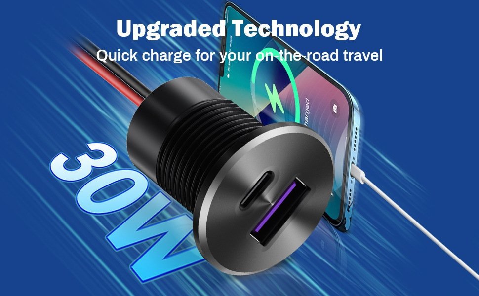New Amazon Hot-Selling Car Modified USB Interface Pd Car Charger Aluminum Alloy Metal Car Charger Mini