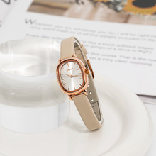 韩系百搭手表女款高颜值防水椭圆形表盘学生职场简约休闲气质腕表