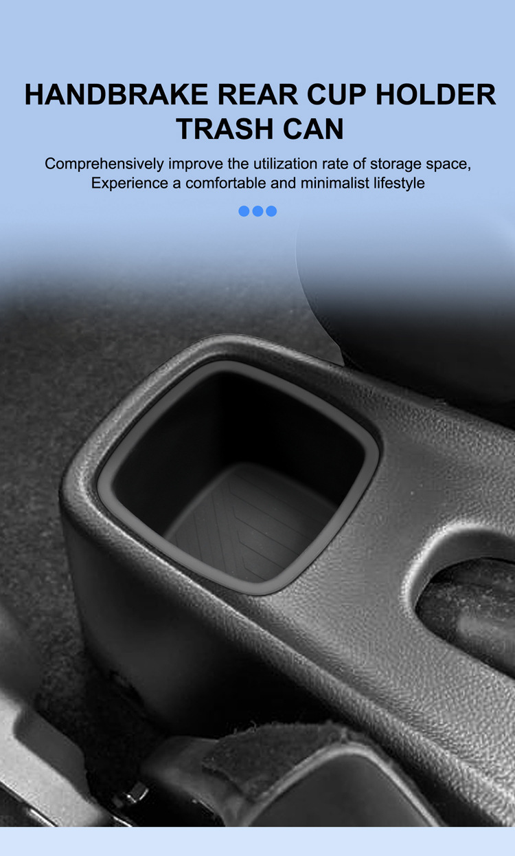 Suitable for 16-24 Models of Suzuki Swift, Rear Center Console Cup Holder Cover, Swift Silicone Anti-Slip Mat, Car Accessories Modification
