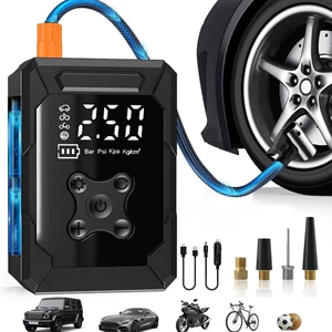 Sərhədlərarası Avtomobil Simsiz Hava Nasosu Mini Velosiped Elektrikli Avtomobil Təkər Nasosu