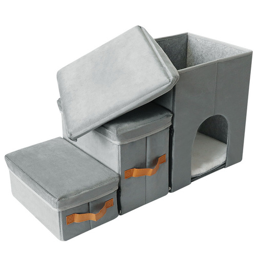 Dog Bed Sofa Stairs Folding Storage Dog Ladder Portable Ramp Pet Stairs Steps