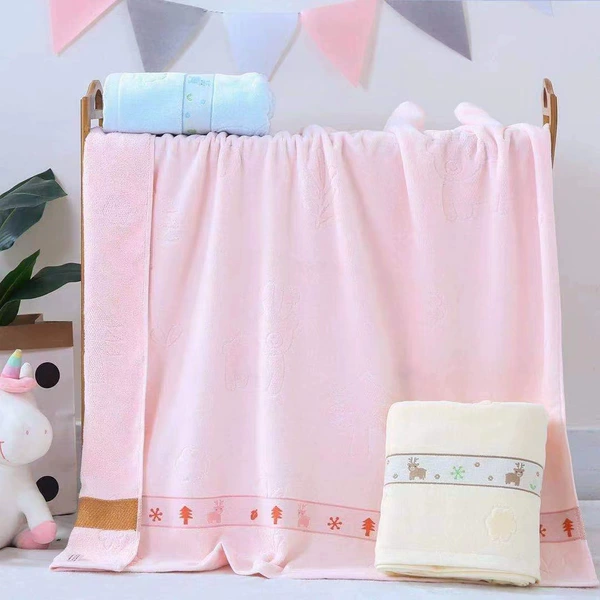 Cut velvet children's quilt fawn pink