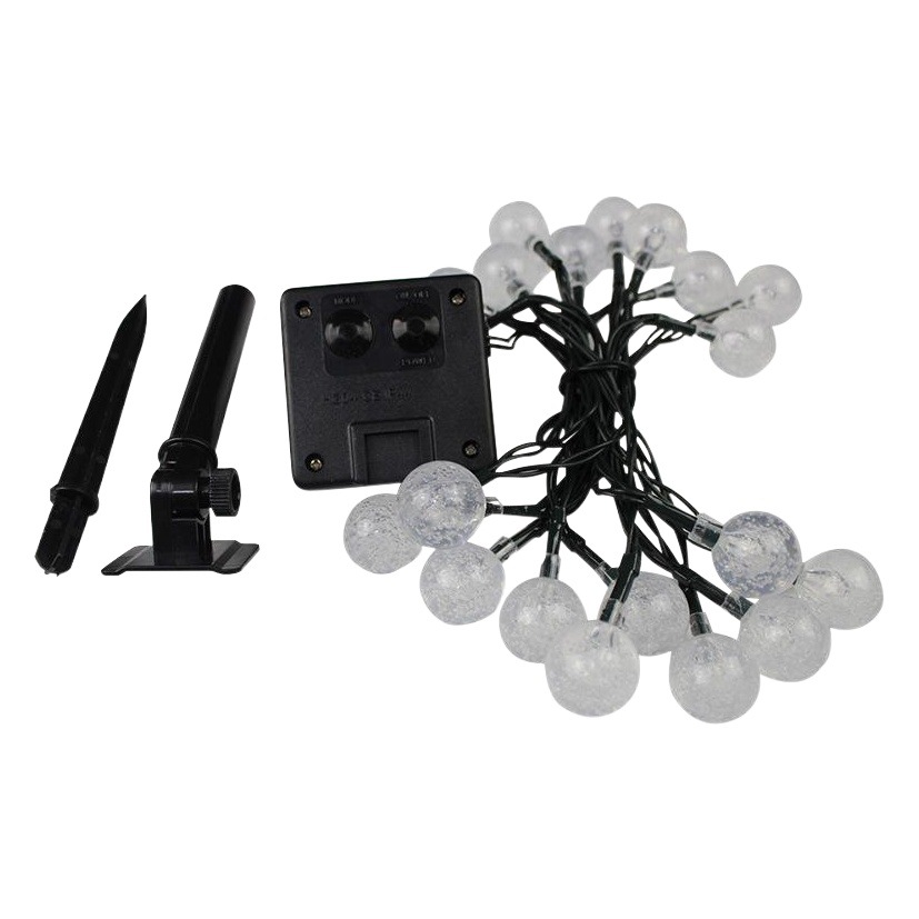 LED bola burbuja solar Cadena de luz de control remoto al aire libre impermeable patio decoración del partido control remoto LED bola de luz cadena