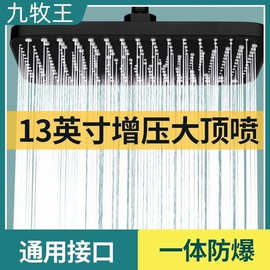 高品质增压顶喷除垢大花晒通用型万能大面板粗孔加压高压花洒喷头