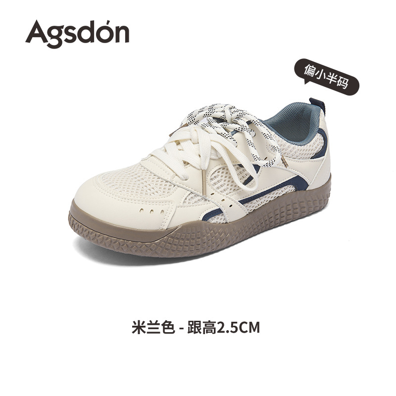 Augustion Ballet Alemania Training Shoes Mujer 2025 Nuevos zapatos planos de verano Zapatos blancos ligeros y casuales Forrest Gump