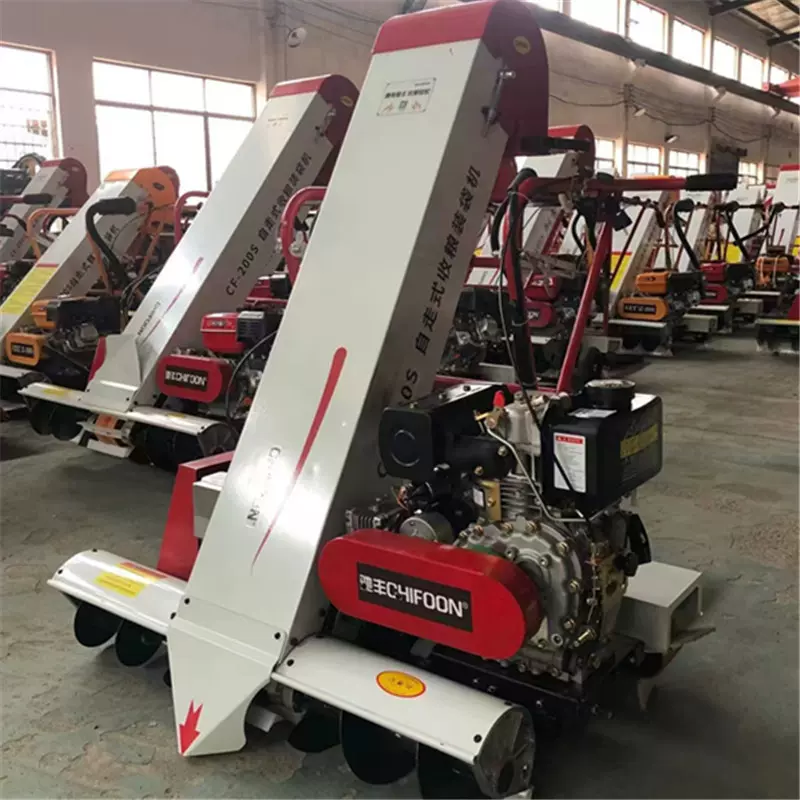 家用手推式粮食装袋机晒场菜籽收集机水稻自走灌袋机多功能收谷机