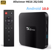 tX3mini A機頂盒H6162Gb/16GB 原生安卓10.0 4k高清網絡電視盒