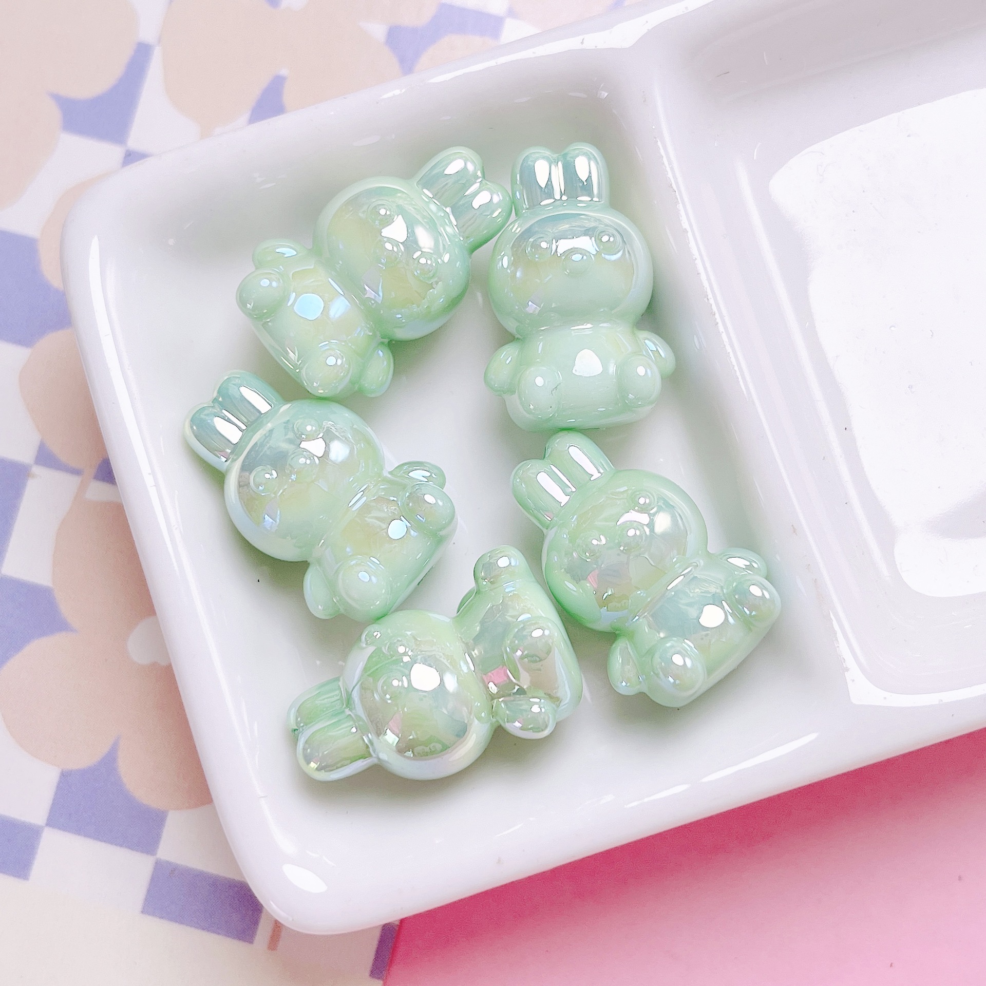 56g Weight Beads Jewelry Making Type Beaded, Mobile Phone Chain, Keychain Classification 10 PCS/Package Quantity Arylic Material Rabbit, Bag, Bunny Pattern All Seasons Season Cute, Vacation, Classic Style Style Beaded Craft 10 PCS/Package Arylic Rabbit Bag Bunny Beaded Mobile Phone Chain Keychain Beads 7