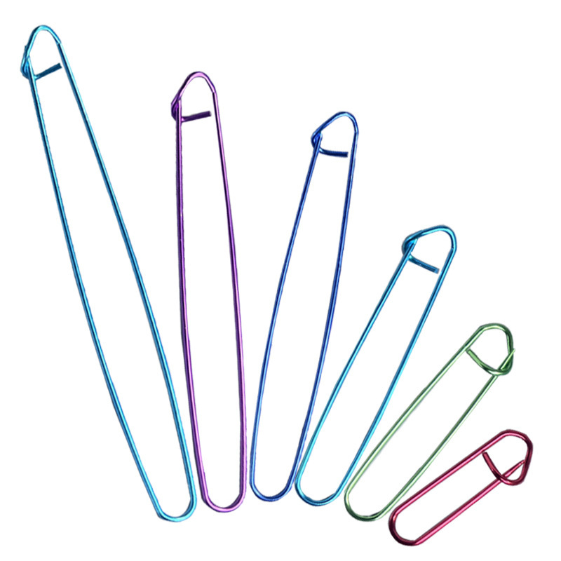 Color aluminum knitted sweater anti-thread anti-release large pin wool buckle Knitting tools wholesale Color aluminum knitted sweater anti-thread anti-release large pin wool buckle Knitting tools wholesale