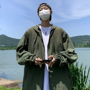 Sun Protection Clothing Men's Japanese Simple Casual Anti-Uv Jacket Summer Outdoor Sports Cool Sun Protection Clothing