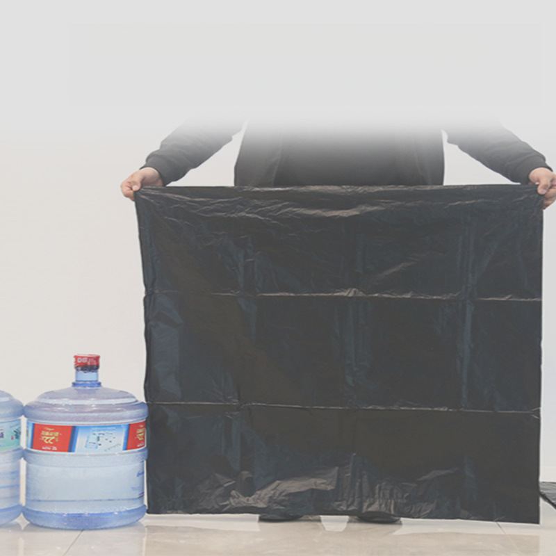 black big plastic garbage bag for commercial use for home use