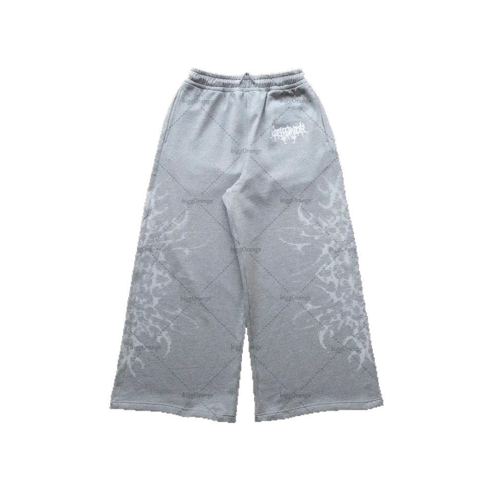 Europa y Estados Unidos transfronterizos estadounidenses tendencia hip-hop personalidad callejera pull-out pantalones casuales de moda impresa pantalones rectos sueltos