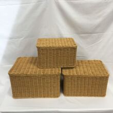 手工藤编艺术收纳筐衣服被子收纳篮家居脏衣篮儿童玩具收纳篮子