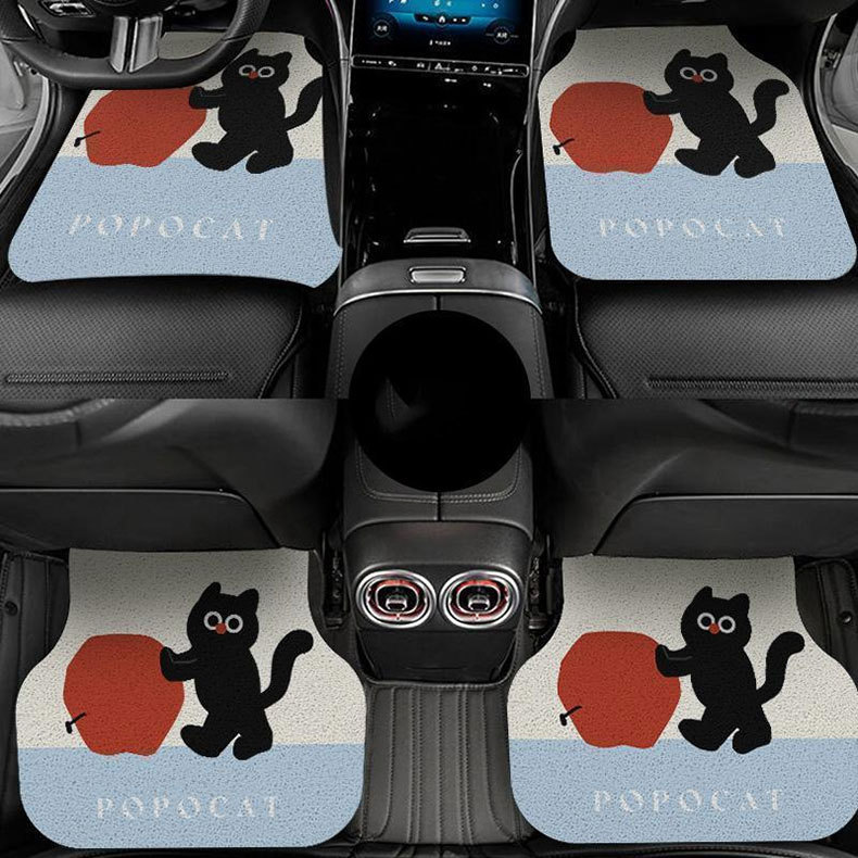 Cartoon cute pet silk loop car floor mats are dirt-resistant, wear-resistant, and easy to clean. Universal fit, available for one-piece drop shipping