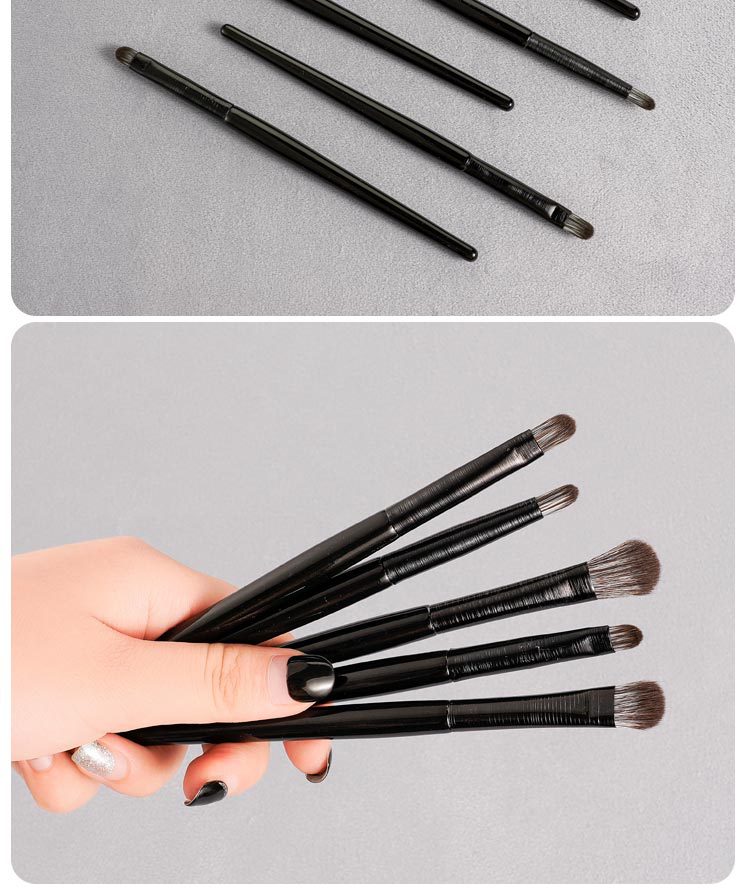 Cangzhou soft-bristled brushed eyeshadow brush 6-piece set, eye makeup, smudging, eyeliner, eye details, small makeup brush undefined