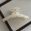 Crooked white crab pin, 12cm