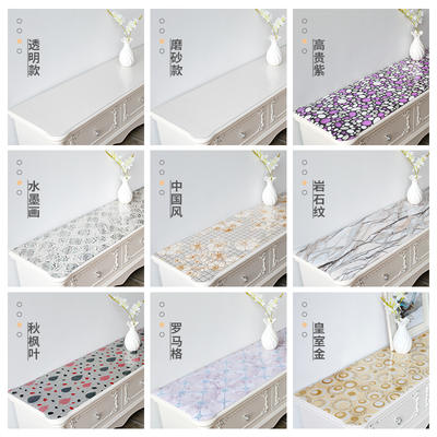 5Y TV Cabinet Tablecloth Waterproof Oil-proof Disposable Table Mat Soft Plastic Glass Transparent PVC Crystal Plate Mat Ins Mesh