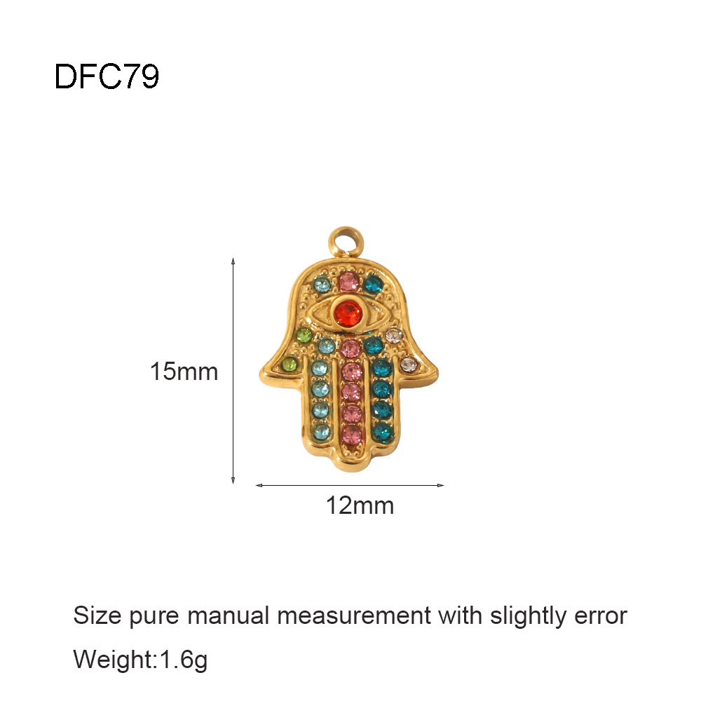 3g Weight 0.03µm-0.05µm Gold Plating Thickness PVD Coated Gold Plating Process Pendant Jewelry Making Type 15*12mm, 20mm, 24*14mm Jewelry Making Size 18K Real Gold Plated Plating Material 1 Piece Quantity 304 Stainless Steel Material Geometric, Palm, Eye Pattern Casual, Simple Style, Streetwear Style Plating, Inlay Craft 1 Piece 15*12mm 20mm 24*14mm 304 Stainless Steel Geometric Pendant 12