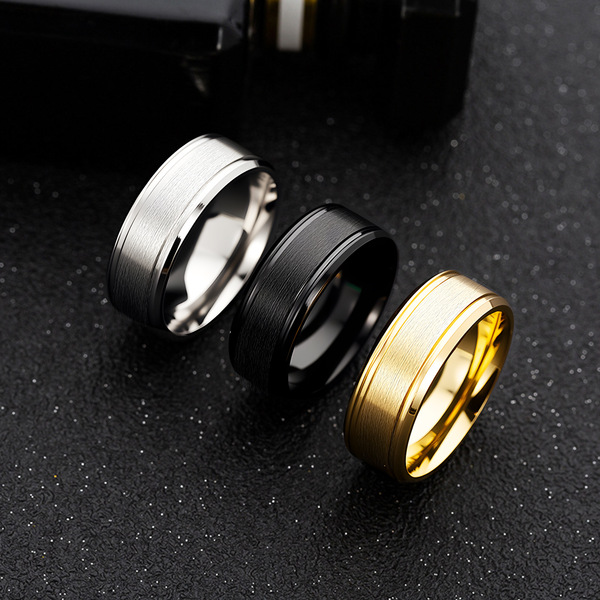 matte ring stainless steel