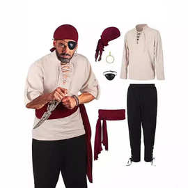 2025新款亚马逊欧美文艺复兴时期服饰万圣节时尚休闲套装