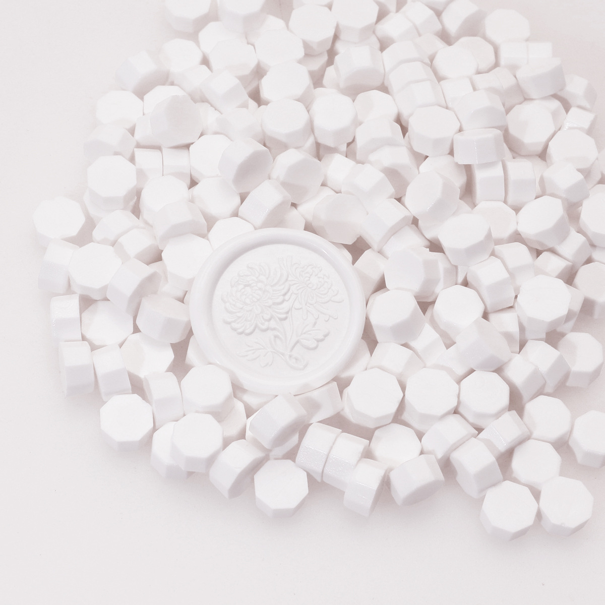 Perlas de cera de sellado octogonales Oucai, 500g, 131 colores, perlas de sellado de cera a granel, colores mixtos, baratas, perladas, una libra.