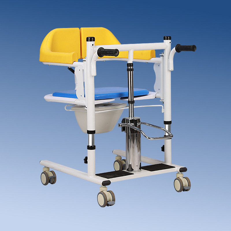 Máquina de desplazamiento multifuncional asistente de elevación hidráulica doméstica de enfermería para personas con discapacidad hemiplégica silla de baño