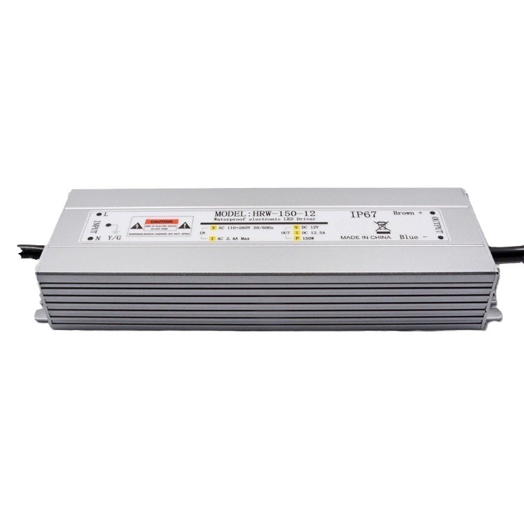 12V200W恒压户外防水电源洗墙灯线条灯工程专用电源IP67等级户外
