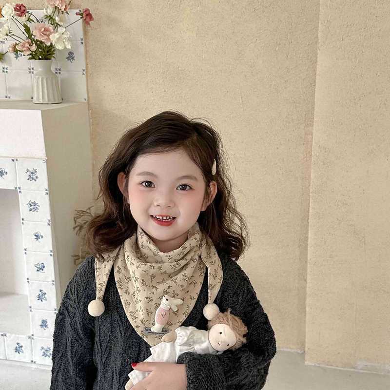 儿童围巾秋冬款防风保暖三角巾男孩女孩围脖婴儿宝宝护颈脖套披肩|undefined
