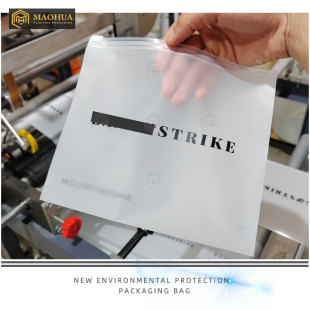Transparent Bottom Black Lettering Zipper Bag Double-Sided 9.5 Silk Non-Breathable Hole Bright Printing Multiple Zipper Document Bags Can Be Ordered